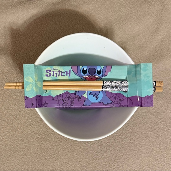 Stitch Noodle Bowl with Chopsticks - Picture 3 of 3
